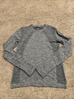 Spyder Active Grey Seamless Performance Long Sleeve Top XS